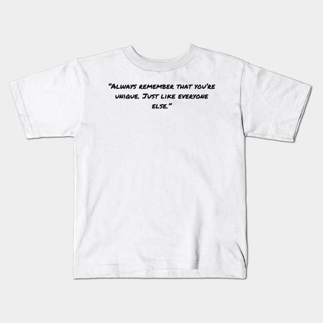 Sarcastic Quotes And Funny Sarcasm Sayings Kids T-Shirt by Pris25